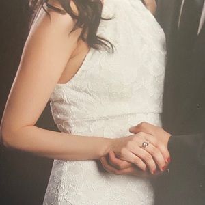 White maxi dress size 2